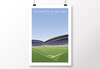 University Of Bolton Stadium Poster