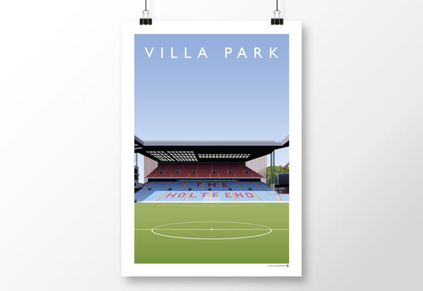 Villa Park Holte End Poster