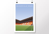 Bloomfield Road - Mortenson North Stand Poster