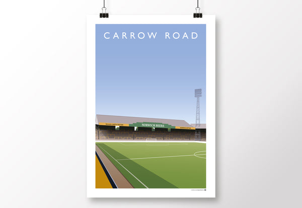 Carrow Road Barclay End Terrace Poster