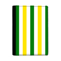 Green & White & Yellow Passport Cover
