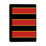 Red & Black & Gold (Pinstripes) Passport Cover