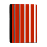 Red & White & Black (Pinstripes) Passport Cover