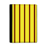 Yellow & Black & Red (Pinstripes) Passport Cover