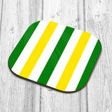 Green, White & Yellow Coaster