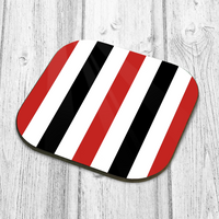 Red, White & Black Coaster