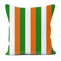 Ireland Cushion - Tricolour Bar Scarf
