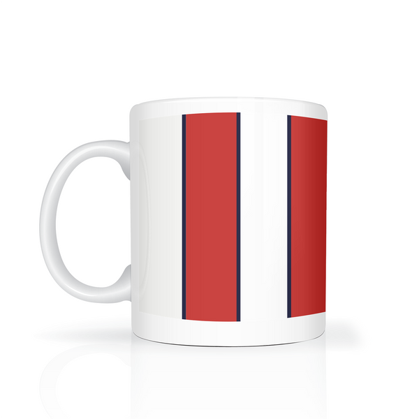 Red & White (Blue) Mug