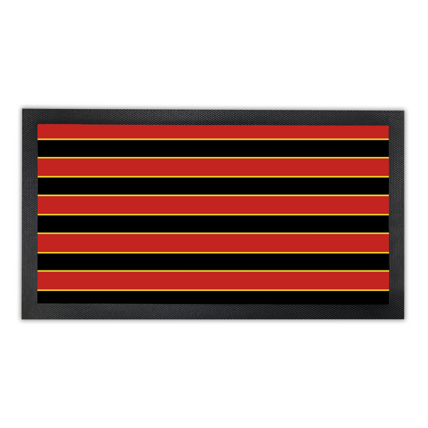 Red, Black & Gold (Pinstripes) Bar Runner