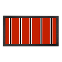 Red, White & Black (Pinstripes) Bar Runner