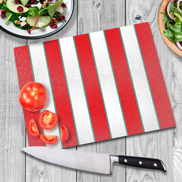 Red & White (Green) Glass Chopping Board