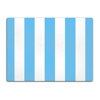 Sky Blue & White Glass Chopping Board