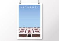 Highbury East Stand Entrance Poster