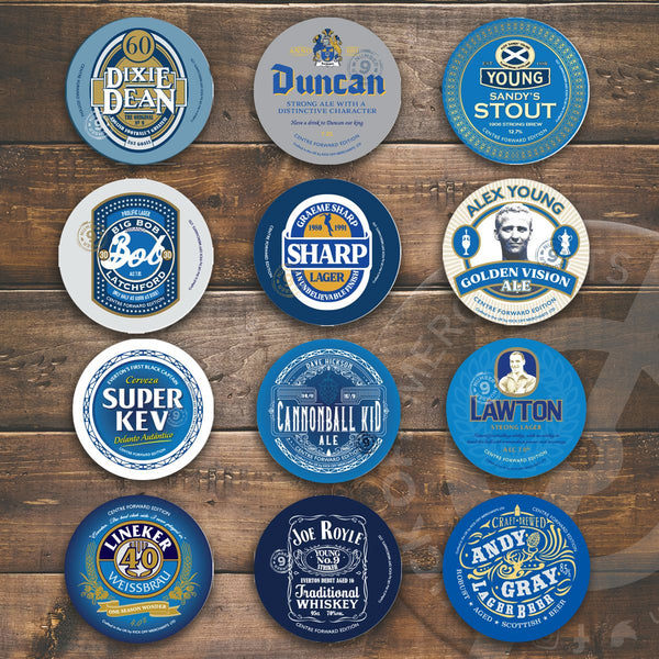 Everton Beer Mats - Centre Forward Edition - LIMITED EDITION