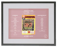 Liverpool - My First Match Personalised Souvenir Print