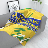 Norwich City Fleece Blanket - 1992 Home