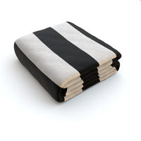 Black and White Fleece Blanket