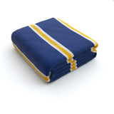 Blue & White & Yellow Fleece Blanket