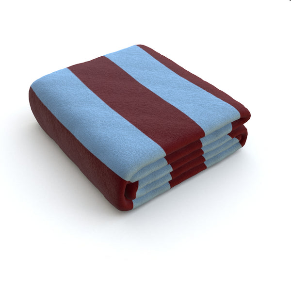 Claret & Blue Fleece Blanket
