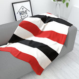 Red & White & Black Fleece Blanket