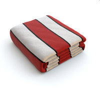 Red & White (Black) Fleece Blanket