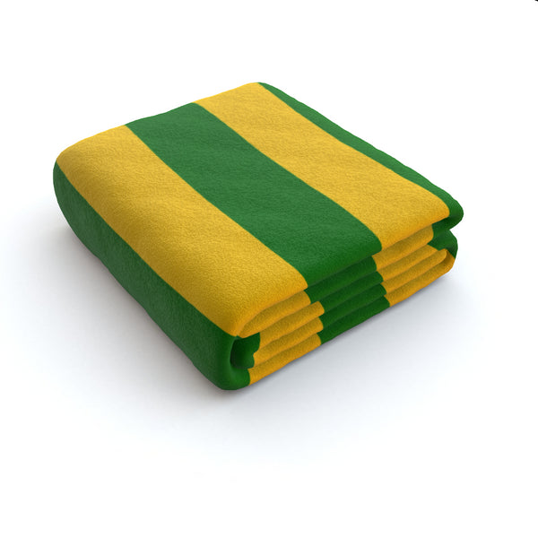 Yellow & Green Fleece Blanket