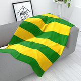 Yellow & Green Fleece Blanket