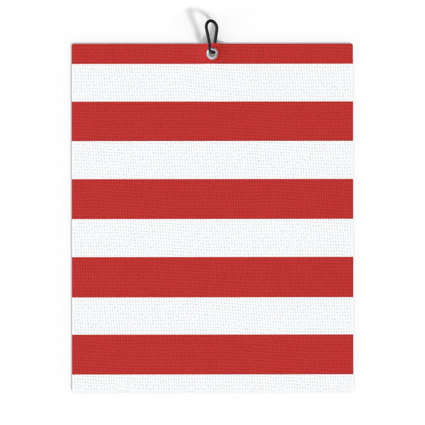 Red and White Golf Towel