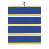Blue & White & Yellow Golf Towel