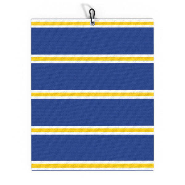 Blue & White & Yellow Golf Towel