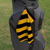 Black & Gold Golf Towel