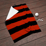 Red & Black Golf Towel