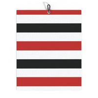 Red & White & Black Golf Towel