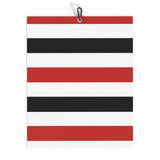 Red & White & Black Golf Towel