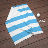 Sky Blue & White Golf Towel