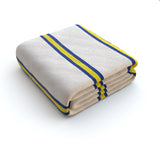 White & Yellow & Blue Fleece Blanket