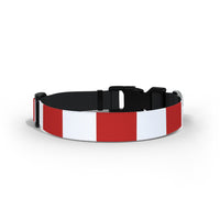 Red & White Dog Collar