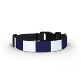 Navy & White Dog Collar