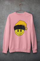 Acid Smiley Christmas Jumper - Amber & Black