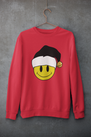 Acid Smiley Christmas Jumper - Black & White