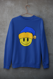 Acid Smiley Christmas Jumper - Blue & Amber