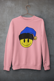 Acid Smiley Christmas Jumper - Blue & Black