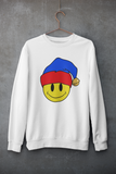 Acid Smiley Christmas Jumper -  Blue & Red