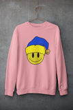 Acid Smiley Christmas Jumper -  Blue & Yellow