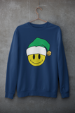 Acid Smiley Christmas Jumper -  Green & White