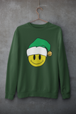 Acid Smiley Christmas Jumper -  Green & White