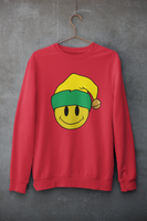 Acid Smiley Christmas Jumper -  Yellow & Green