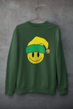 Acid Smiley Christmas Jumper -  Yellow & Green