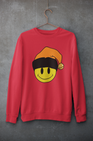 Acid Smiley Christmas Jumper -  Orange & Black