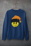 Acid Smiley Christmas Jumper -  Orange & Black